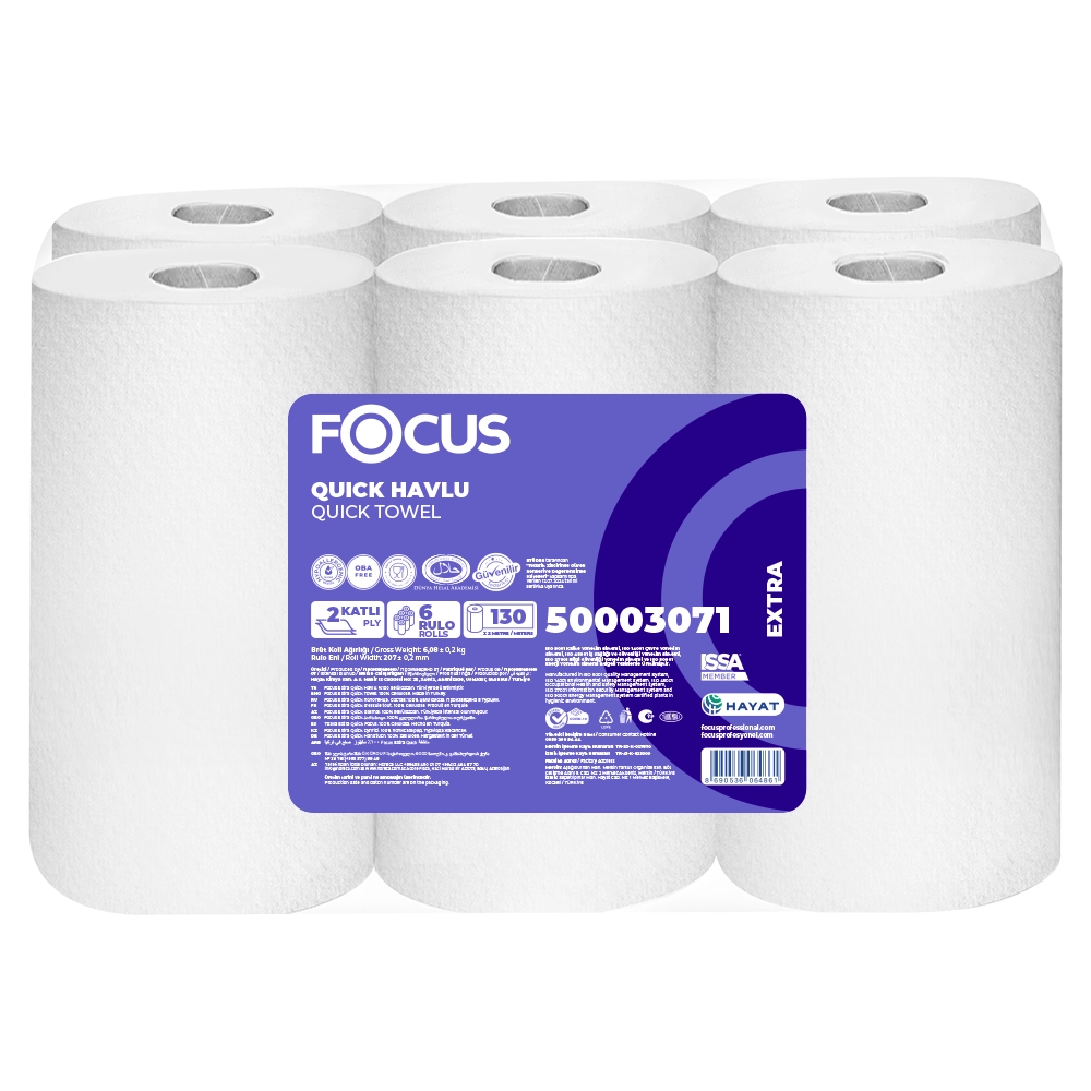 Focus Extra Hareketli Kağıt Havlu 6 Rulo 4 Kg