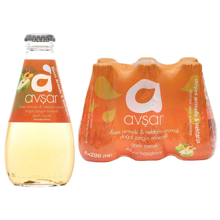 Avşar Düşes Armudu & Nektarin Aromalı Maden Suyu 24 x 200 ml