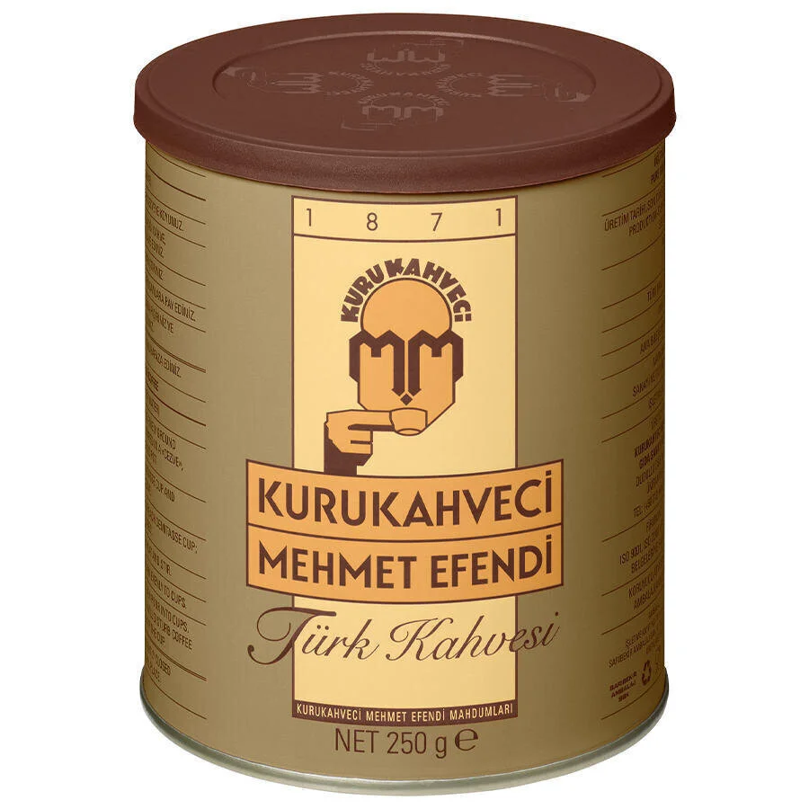 Kurukahveci Mehmet Efendi Türk Kahvesi Teneke Kutu 250 g