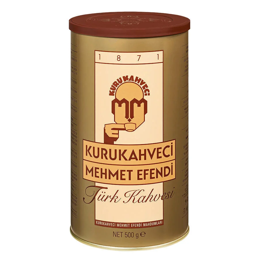 Kurukahveci Mehmet Efendi Türk Kahvesi Teneke Kutu 500 g