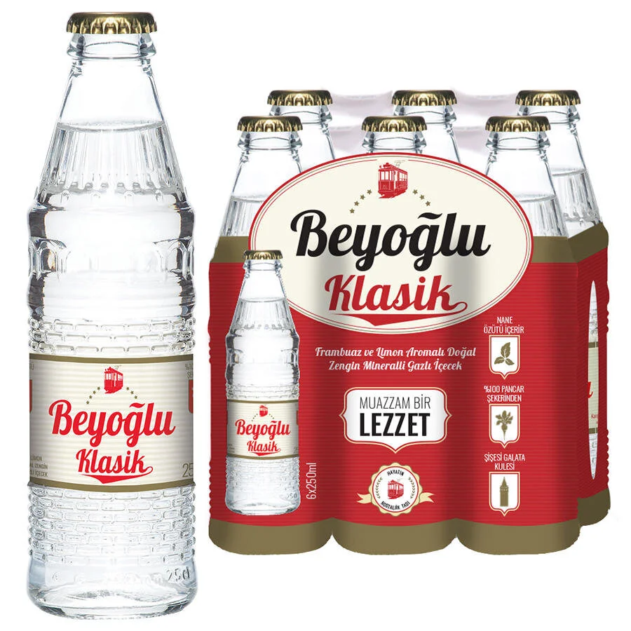 Beyoğlu Klasik Frambuaz-Limon 250 ml 24'lü