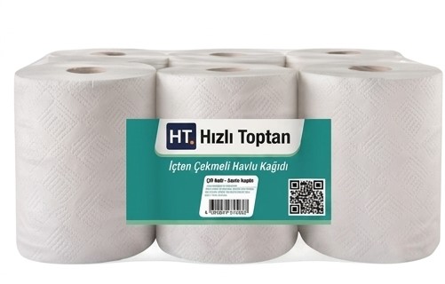 İçten Çekmeli Kağıt Havlu 6 Rulo 2.5 Kg