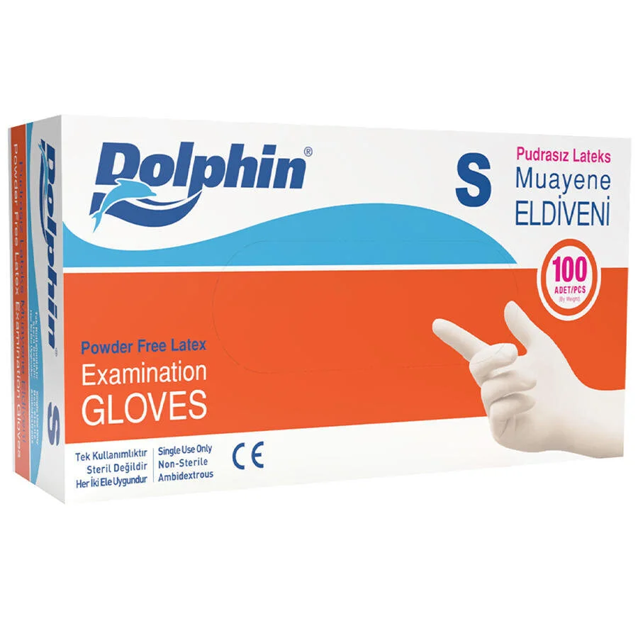 Dolphin Pudrasız Lateks Eldiven Small