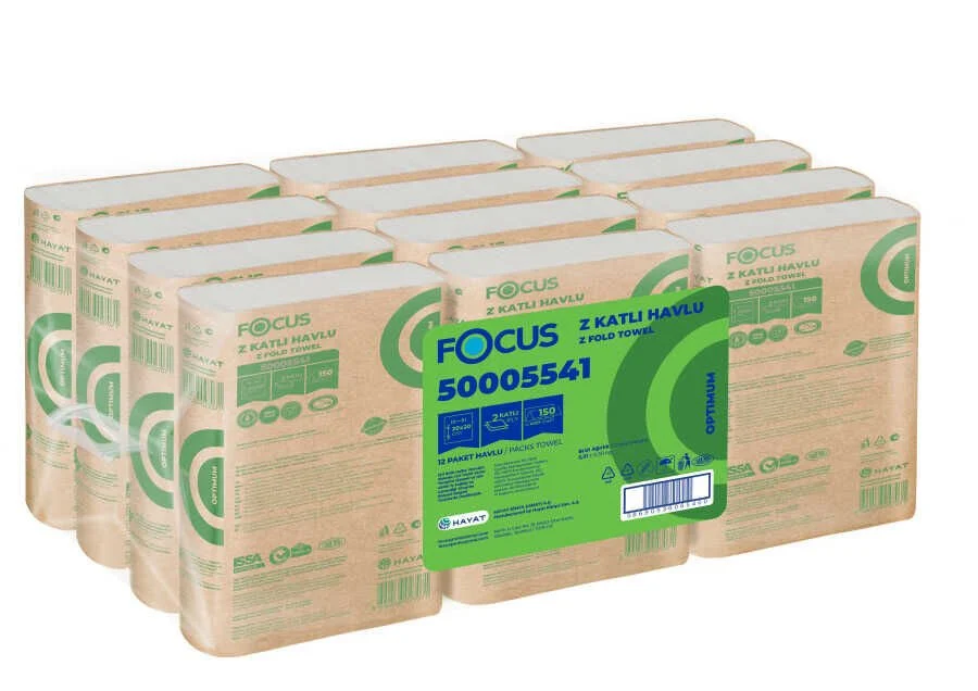 Focus Optimum Z Katlı 12x200 Yaprak Dispenser Havlu