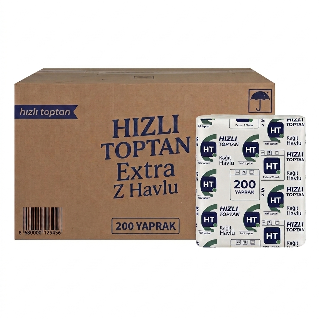 Z Katlama Havlu 200 Yaprak - 12'li